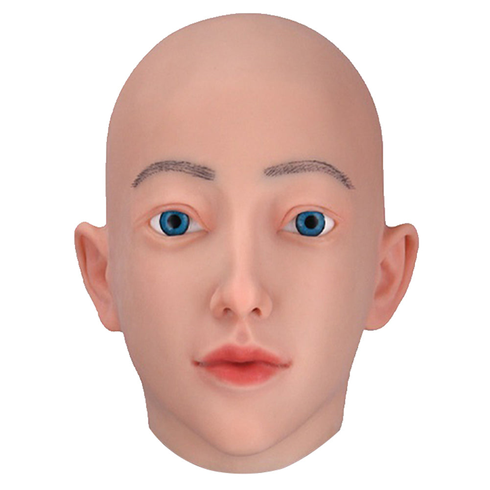 Silicone Female Face Mask Realistic Crossdresser Women Mask-D4