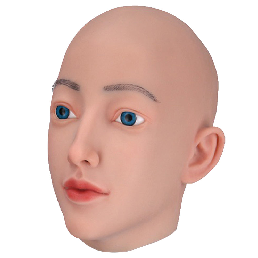 Silicone Female Face Mask Realistic Crossdresser Women Mask-D4