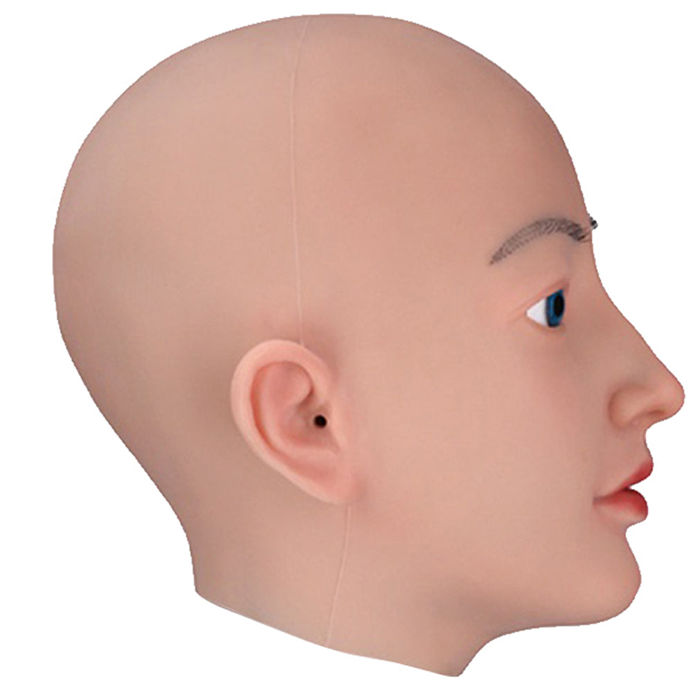 Silicone Female Face Mask Realistic Crossdresser Women Mask-D4