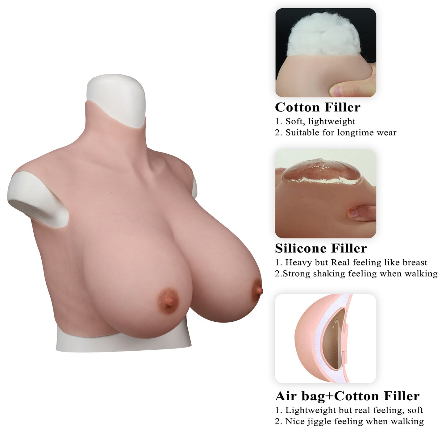 Silicone Breast Forms Huge Fake Boobs K S Z Cup-D7 series