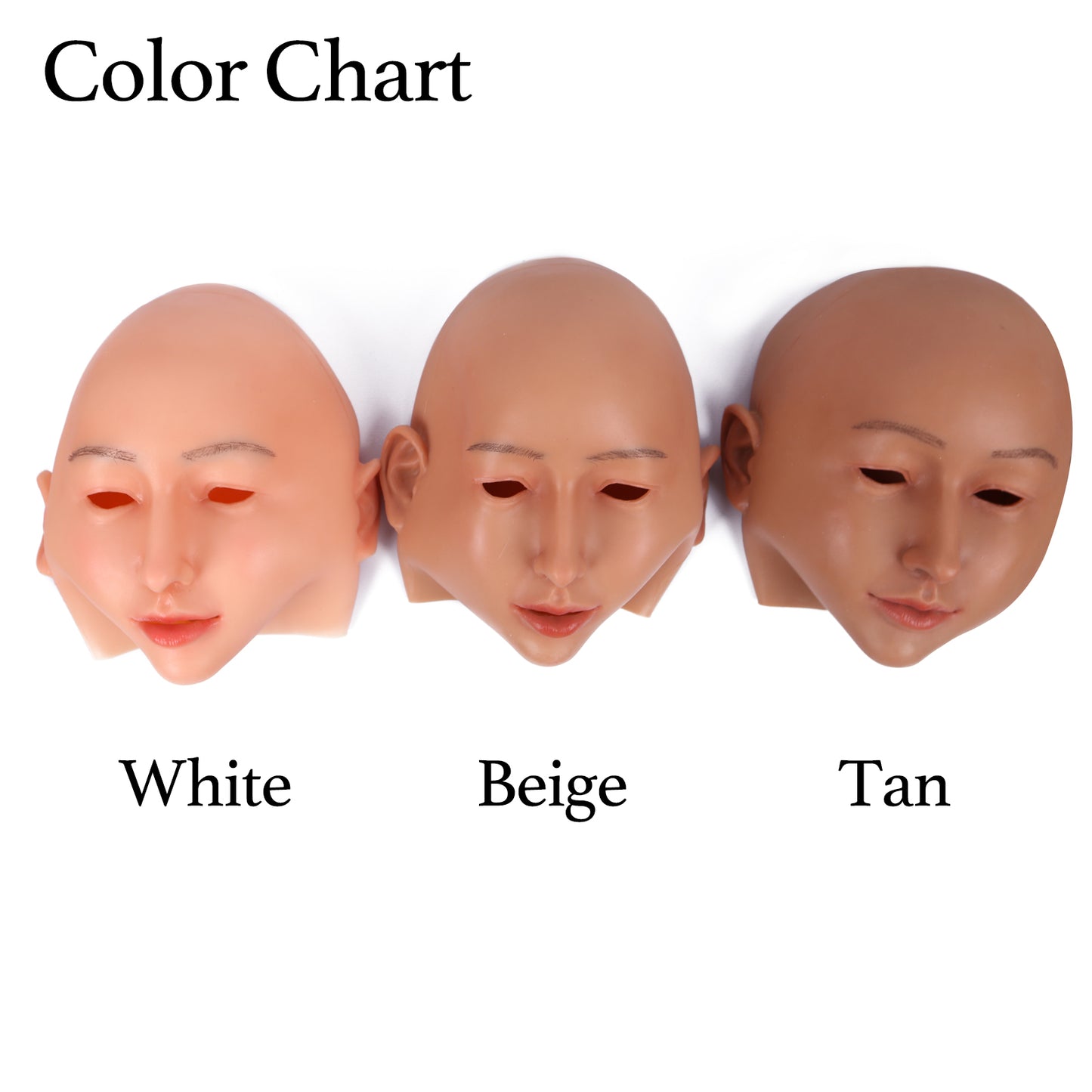 Silicone Female Face Mask Realistic Crossdresser Women Mask-D4