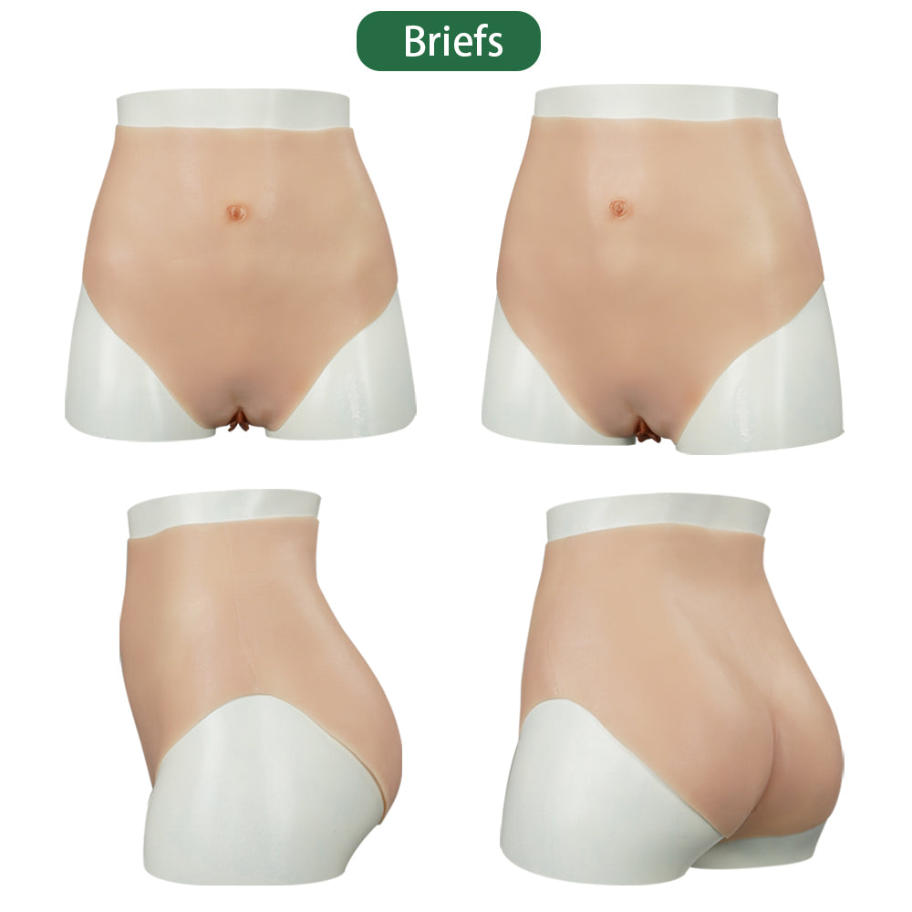 U-Charmmore Silicone Realistic Vagina Pants  Artificial False Buttock Enhancer