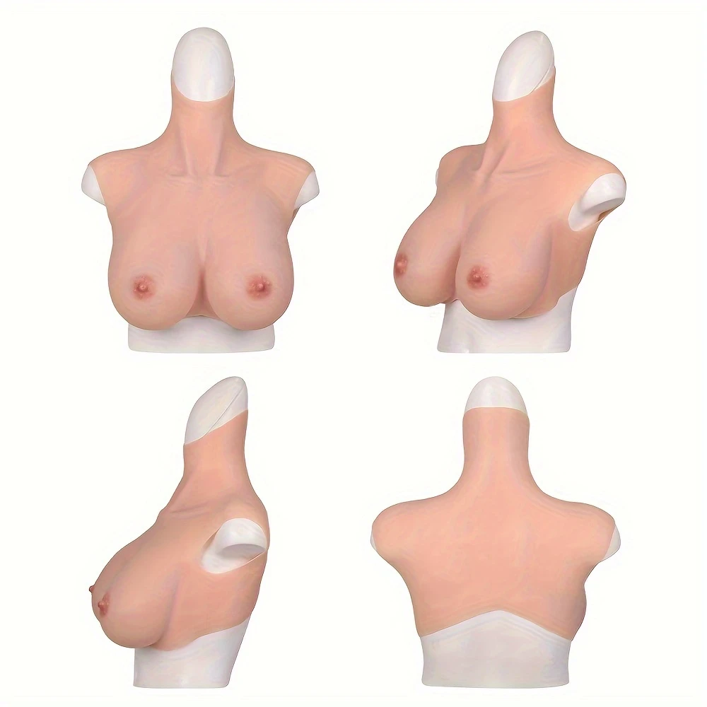 Oversize plus Realistic Silicone Breast Forms Fake Boobs Breast Plates