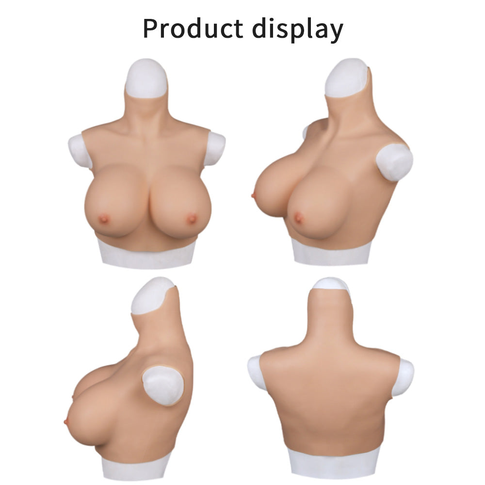 C D E G Cup Silicone Short Collar Breastplate For Drag Queen Crossdresser