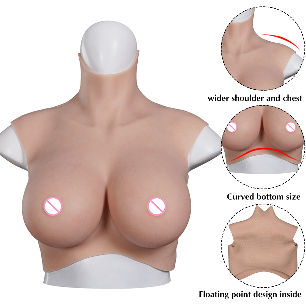 Oil-Free Silicone Fake Boobs With Bloodshot Realistic Tits And Upgraded Airbag Design-D8 series