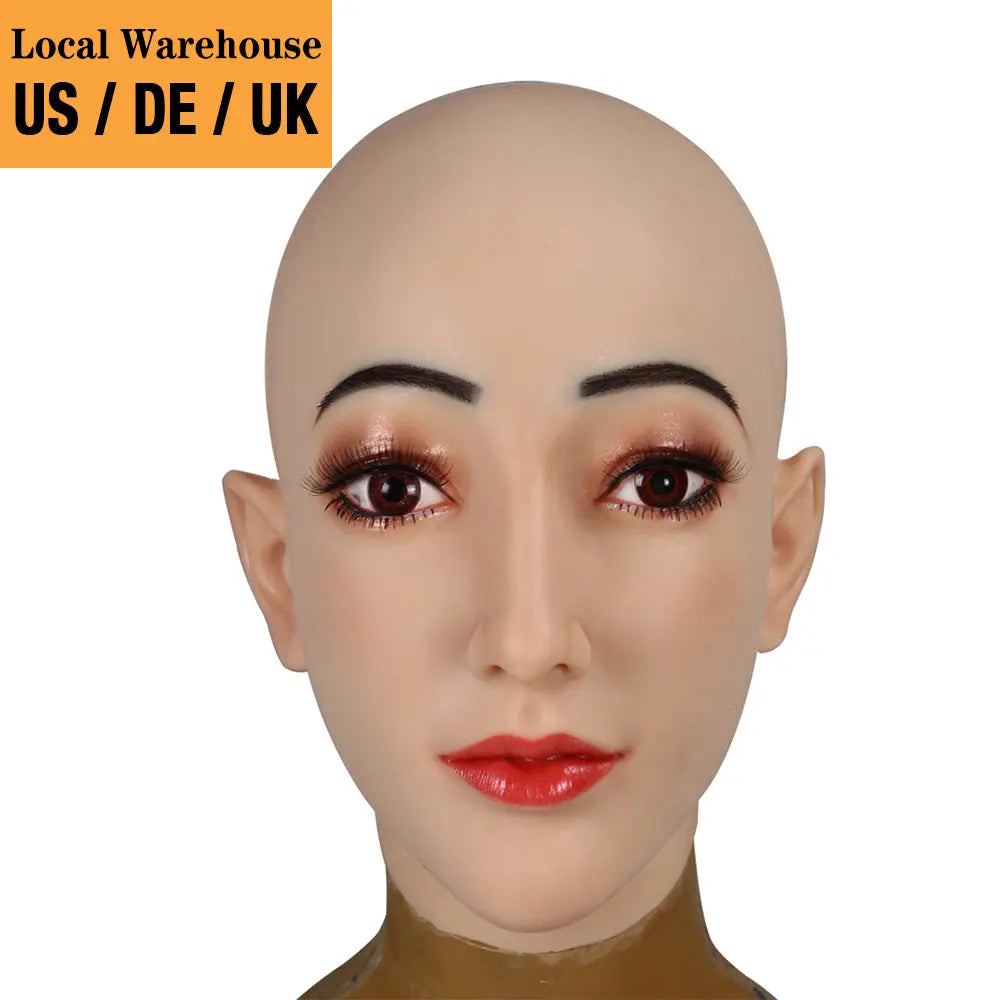 Food grade silicone Full head mask after make-up D4 series U-charmmore Crossdressing