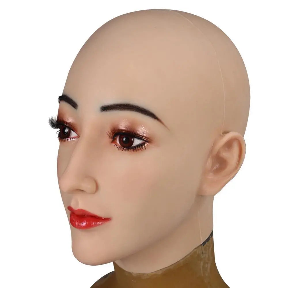 Food grade silicone Full head mask after make-up D4 series U-charmmore Crossdressing