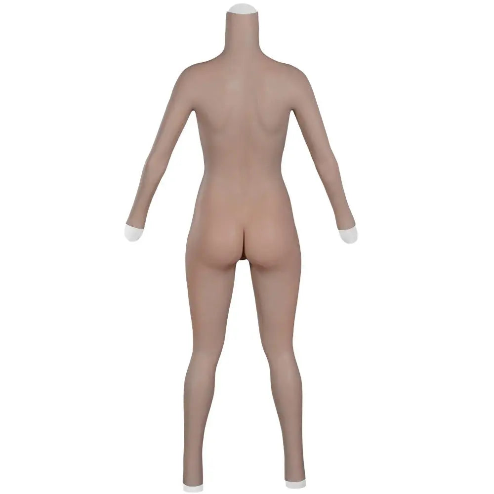 No-oil Silicone Bodysuit Crossdresser Fake Boobs Drag Queen Tits For Transgender Shemale Breast Form U-charmmore Crossdressing