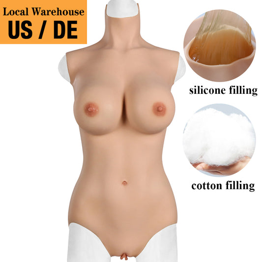 Bodysuit with silicone filling medical grade silicone-D4 Series