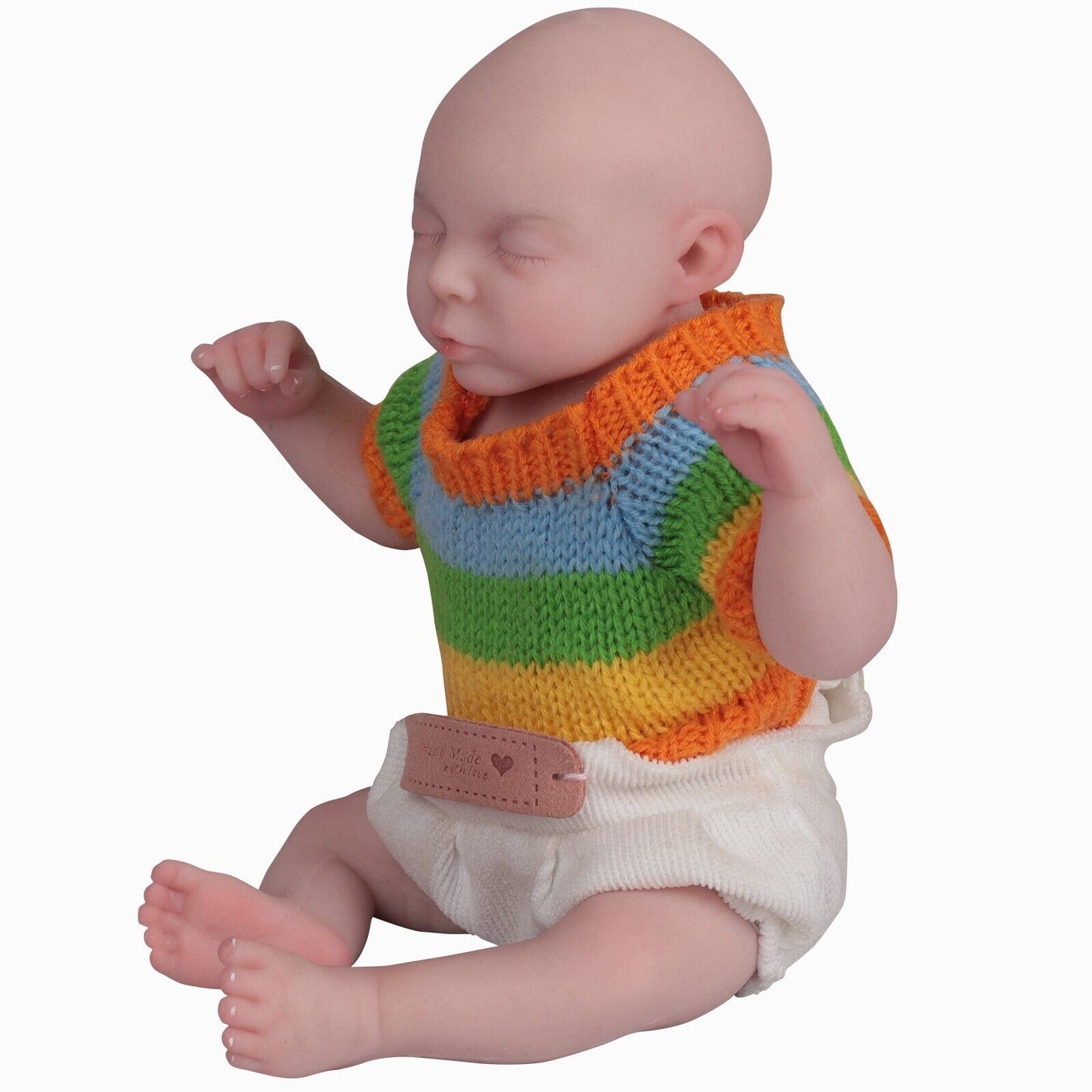 10.6in cute Nasha sleeps with eyes closed and reborn baby