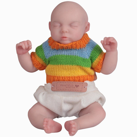 10.6in cute Nasha sleeps with eyes closed and reborn baby