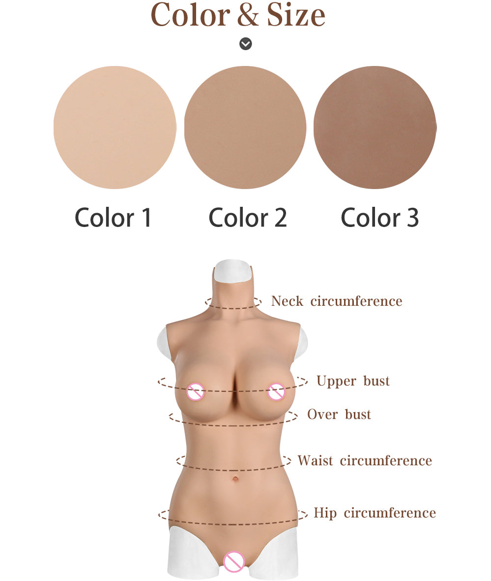 Bodysuit with silicone filling medical grade silicone-D4 Series