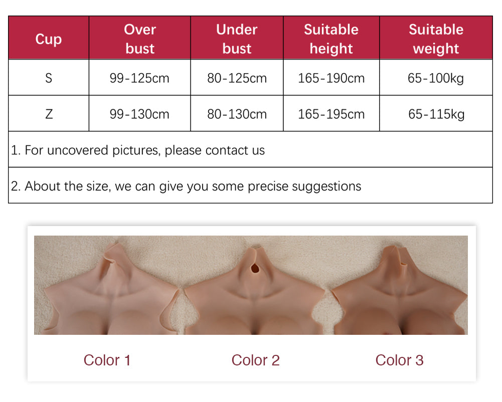 S And Z Cups With Bloodshot Silicone Fake Boobs U-CHARMMORE Realistic Breast Forms Tits For Crossdresser Drag Queen Sissy Boy U-charmmore Crossdressing