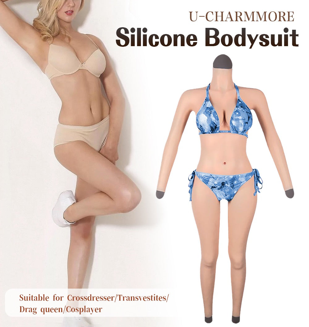 Clearance Sale Silicone Crossdresser Full Bodysuit D Cup Silicone Gel