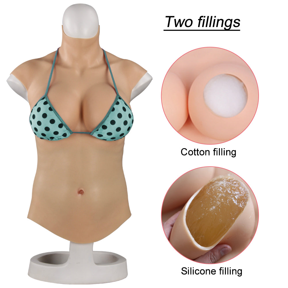Local warehouse Breast Forms half-body oil-free silicone-D7 series U-charmmore Crossdressing
