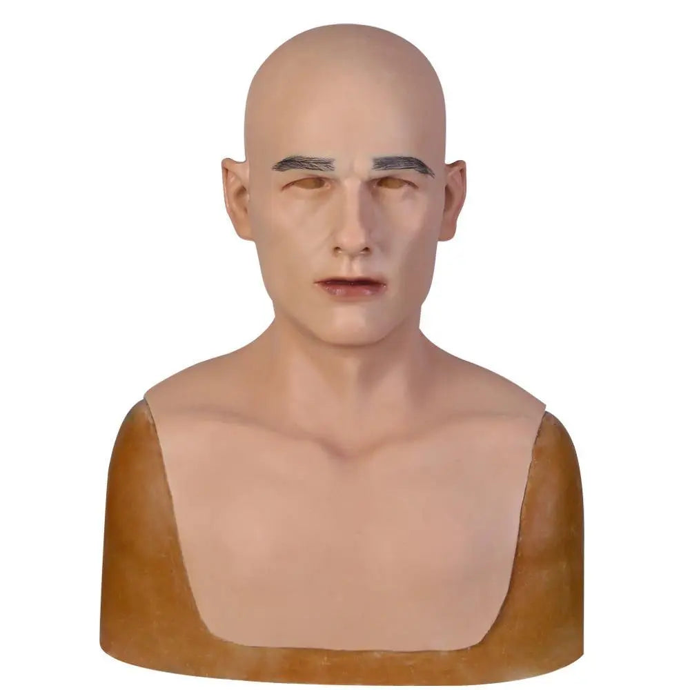 Silicone Head mask young man for Movie mask Props-D1 series Dokier Crossdresser