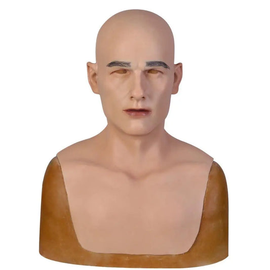 Silicone Head mask young man for Movie mask Props-D1 series Dokier Crossdresser