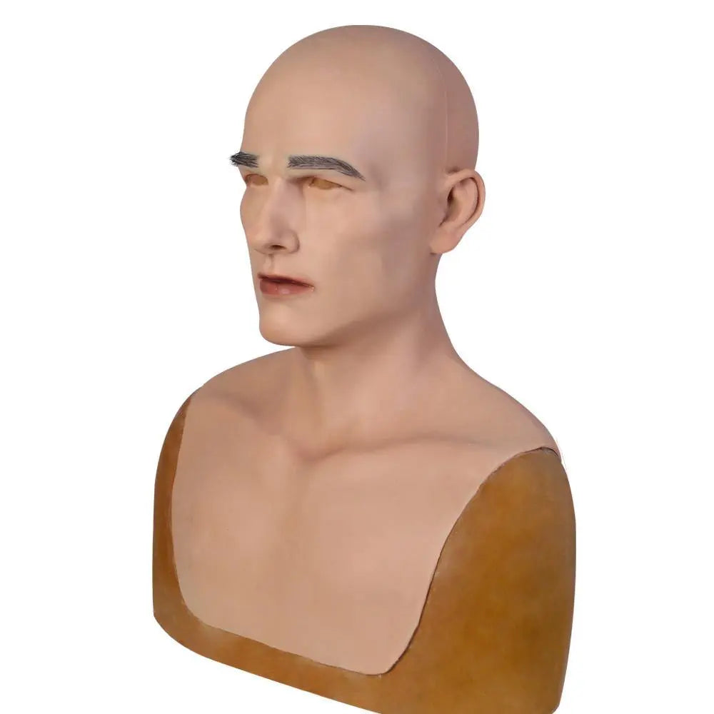 Silicone Head mask young man for Movie mask Props-D1 series Dokier Crossdresser