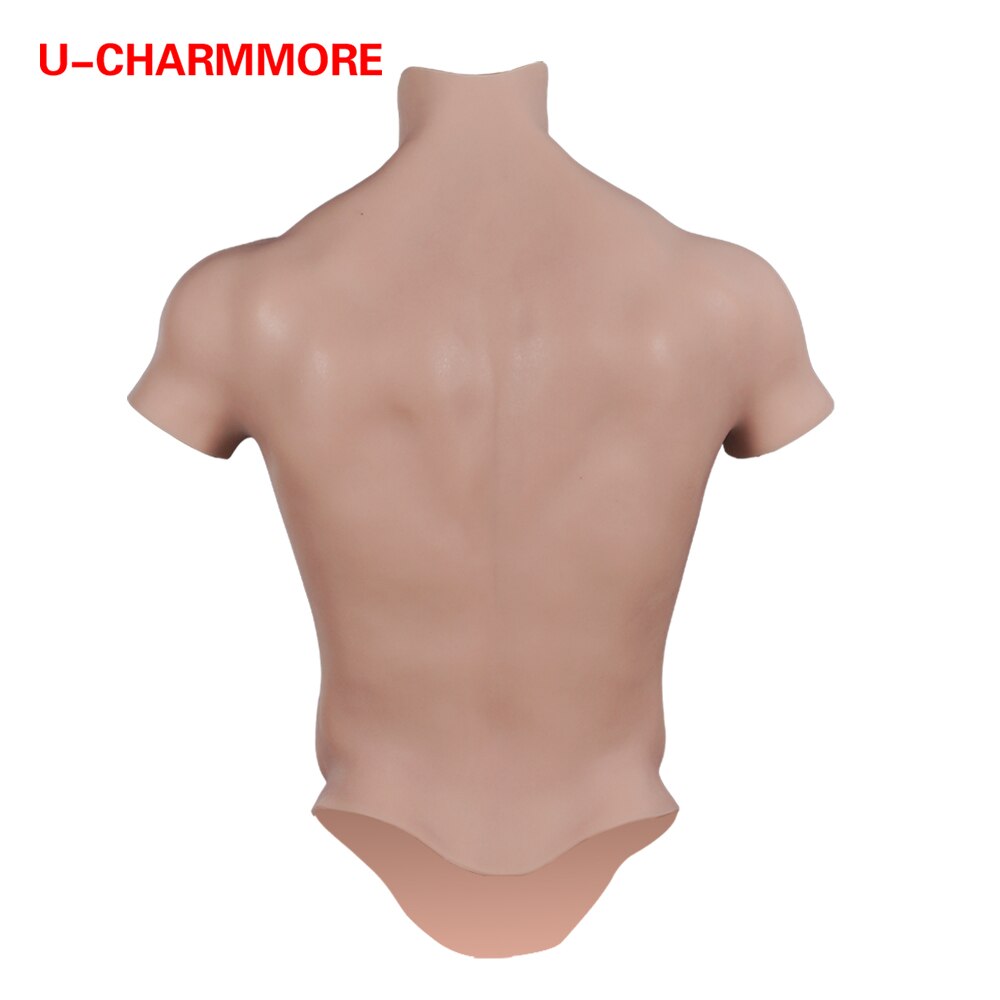 New Upgraded Artificial Muscle Belly Macho Realistic Vest Soft  Man Simulation Silicone Chest Suit U-charmmore Crossdressing