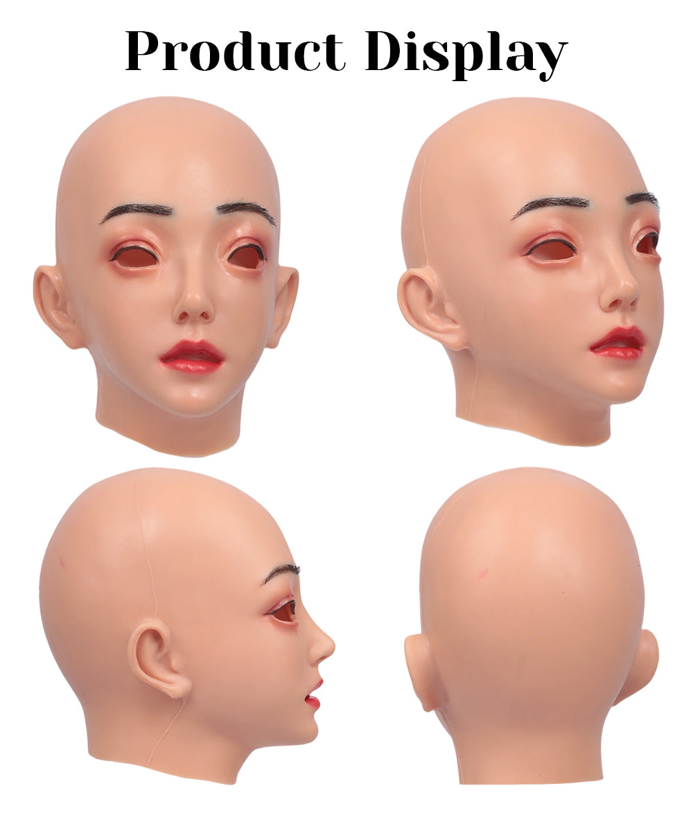 Realistic Emily Silicone Female Mask for Crossdresser & Cosplay