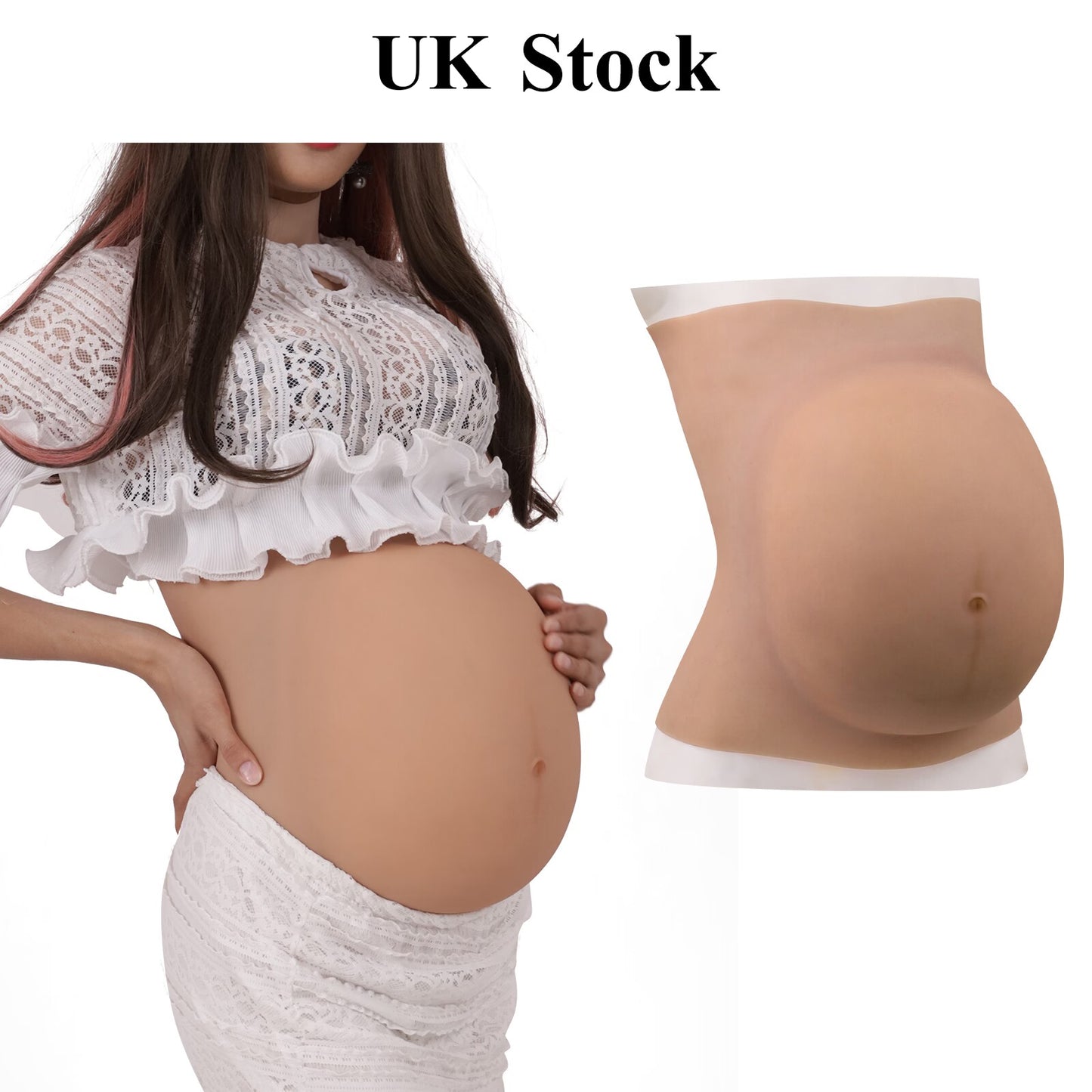 Silicone Fake Pregnant Belly Realistic Pregnant Tummy For Crossdresser Cosplay Unisex