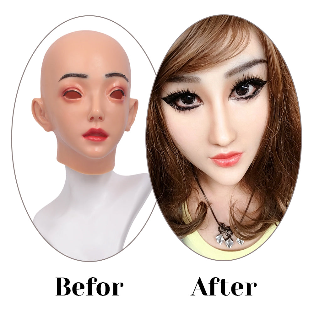 Realistic Emily Silicone Female Mask for Crossdresser & Cosplay