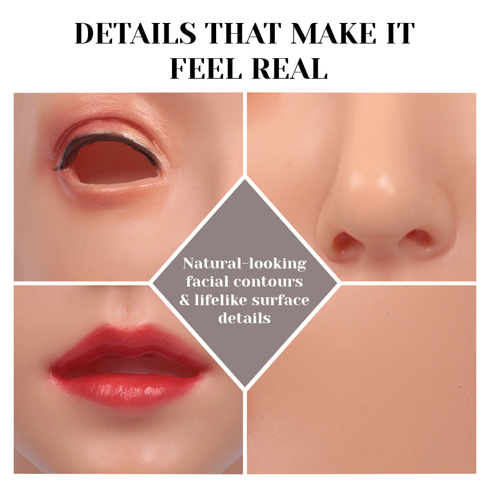 Realistic Emily Silicone Female Mask for Crossdresser & Cosplay