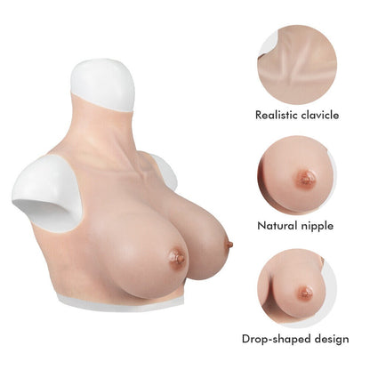 Combination of thin breast form + silicone fake vagina pants Suitable for white skin people