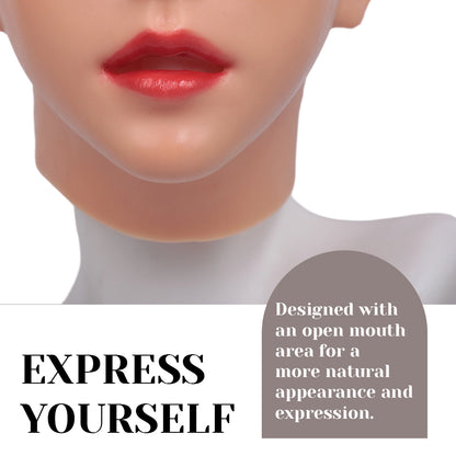 Realistic Emily Silicone Female Mask for Crossdresser & Cosplay