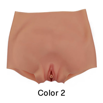 Silicone Realistic Vagina Panties Hip Buttock No Sticky for Crossdresser Transgender Cosplay Size M L XL