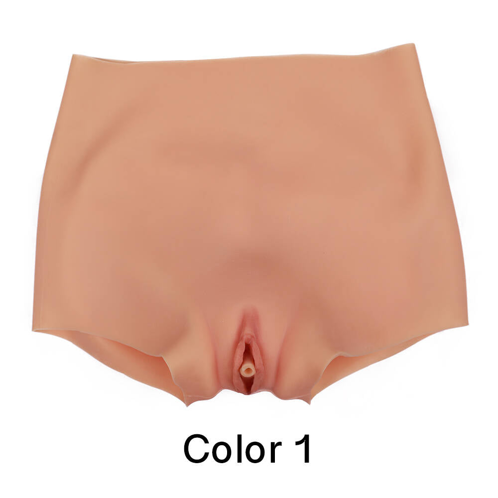 Silicone Realistic Vagina Panties Hip Buttock No Sticky for Crossdresser Transgender Cosplay Size M L XL