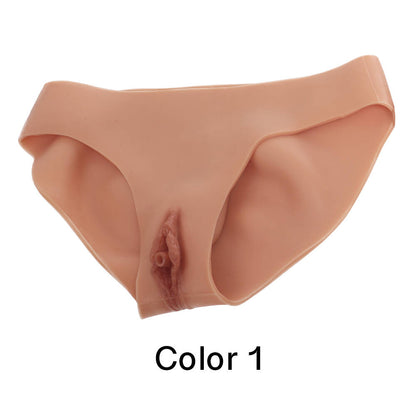 Silicone Realistic Vagina Panties Hip Buttock No Sticky for Crossdresser Transgender Cosplay Size M L XL