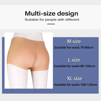 Combination of thin breast form + silicone fake vagina pants Suitable for white skin people