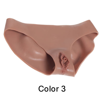 Silicone Realistic Vagina Panties Hip Buttock No Sticky for Crossdresser Transgender Cosplay Size M L XL