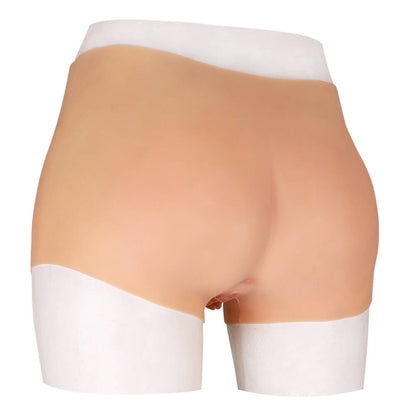 Silicone Realistic Vagina Panties Hip Buttock No Sticky for Crossdresser Transgender Cosplay Size M L XL