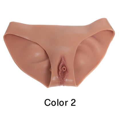 Silicone Realistic Vagina Panties Hip Buttock No Sticky for Crossdresser Transgender Cosplay Size M L XL