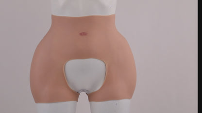 Crotchless Silicone Panties Thicken Hips Women Open-crotch Underwear For Transgender Crossdresser