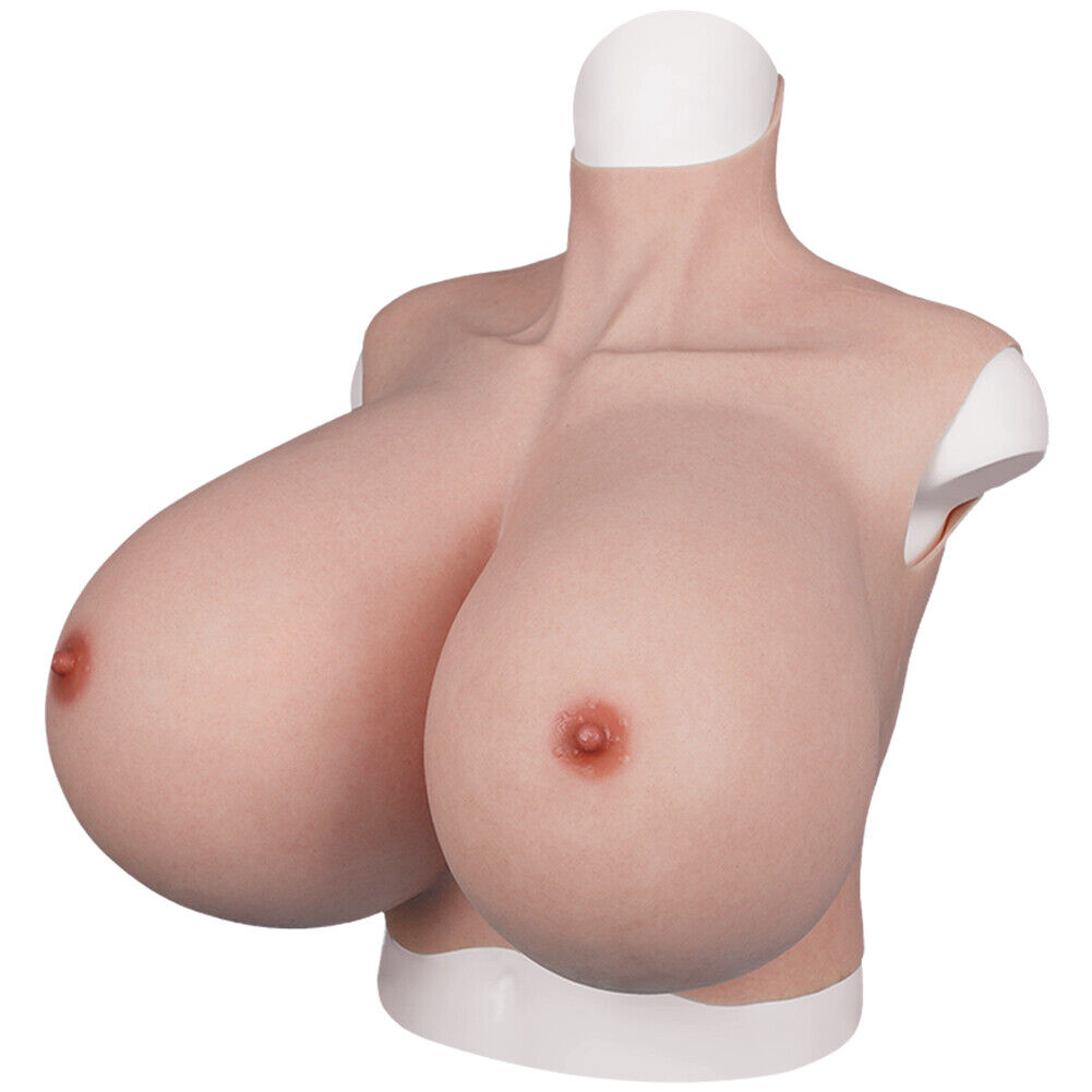 Local warehouse Oil-free silicone breastplate huge boobs S cup and Z cup with elastic cotton filler D4 series