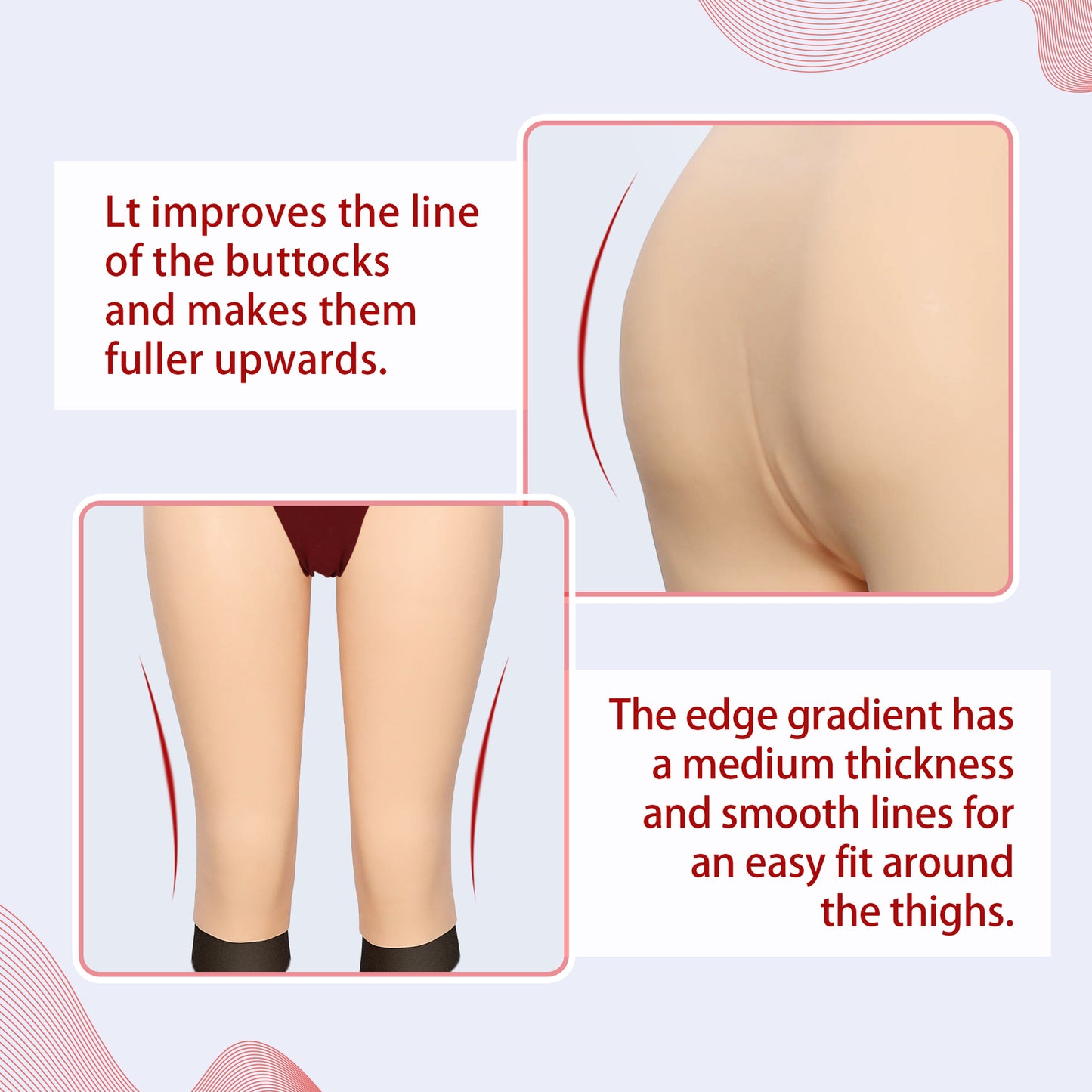 Silicone Pants Realistic Panty Shaping Pants Buttock Fake Vagina Crossdresser