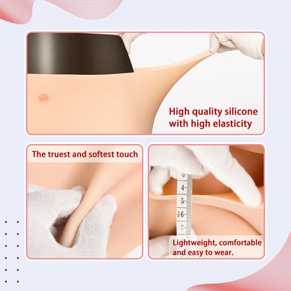 Silicone Pants Realistic Panty Shaping Pants Buttock Fake Vagina Crossdresser