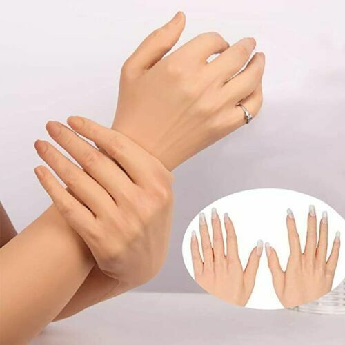 Realistic Silicone Hand Skin Female Gloves for Crossdresser Drag Queen 60cm