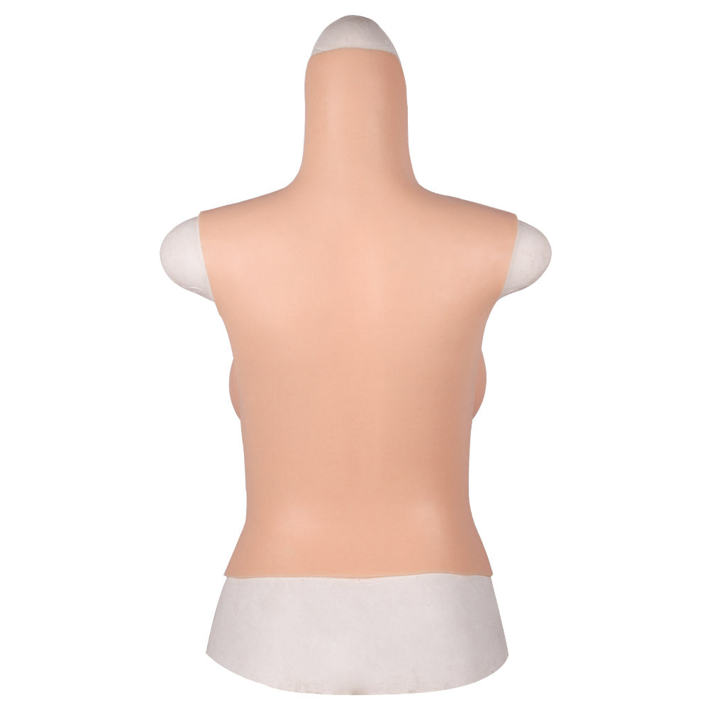 Silicone Breast Forms high collar with navel-D4 series U-charmmore Crossdressing