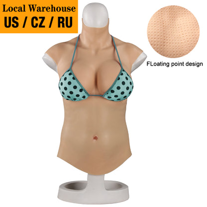 Local warehouse Breast Forms half-body oil-free silicone-D7 series U-charmmore Crossdressing