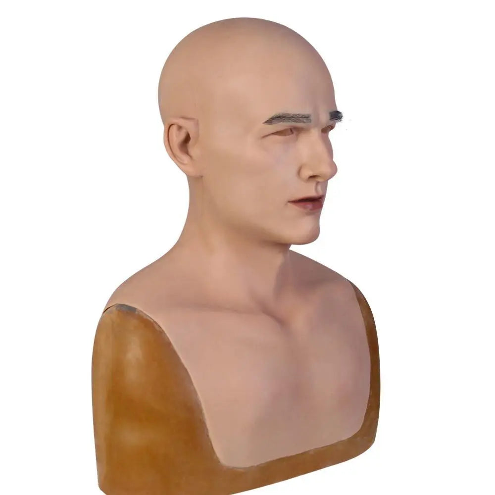 Silicone Head mask young man for Movie mask Props-D1 series Dokier Crossdresser