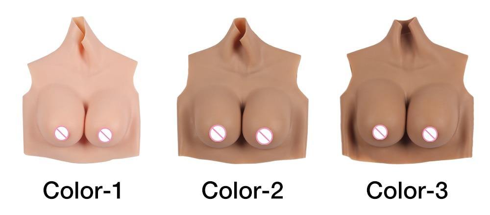 Silicone Breast Forms high collar with navel-D4 series U-charmmore Crossdressing