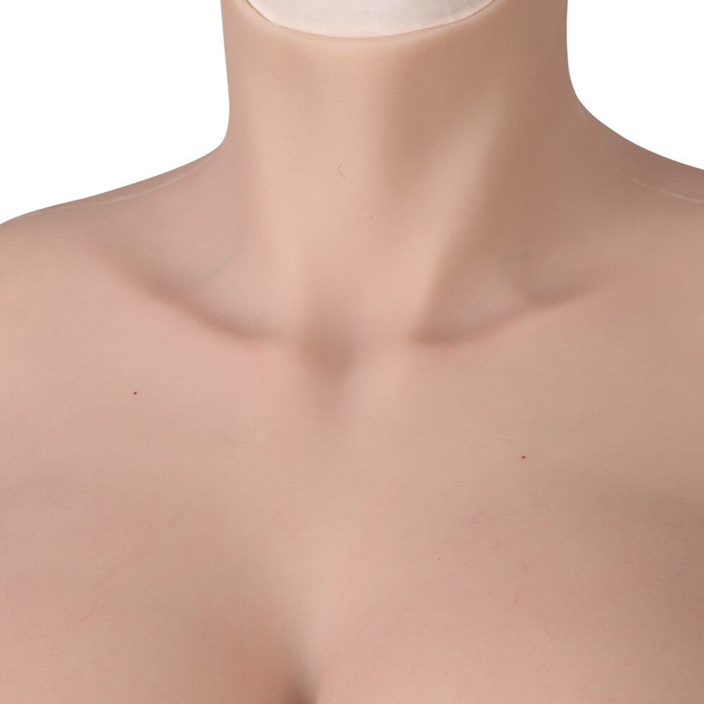 Silicone Fake Boobs Half Body With Bloodshot Tits Realistic-D8 series U-charmmore Crossdressing